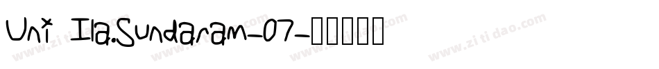 Uni Ila.Sundaram-07字体转换